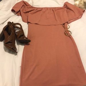 off the shoulder dress
